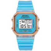 Fashion LED Electronic Watch Brand Student Transparent Candy Multicolor Ladies Sports Waterproof Wirstwatch Clock Gift Relógio