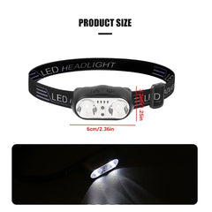 Portable XPE+LED Motion Sensor Headlight Rechargeable HeadLamp Flashlight Front Light for Camping Hiking Emergency Lantern Torch
