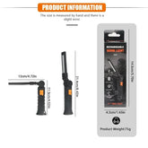 Rechargeable LED Flashlight Work Light with Magnet & Hook, Waterproof for Job Site Security Night Work Outdoor Camping Emergency