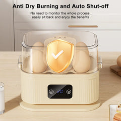 Electric Egg Cooker Automatic Egg Boiler Multi-Functional Steamed Egg Boiled Mini Egg Maker For Breakfast Kitchen Egg Cooker