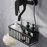 Aerospace aluminium Bathroom Shower Rack Toilet Shower Gel Hanging Basket Storage Rack Shower Room Wall Hanging Corner Shelf