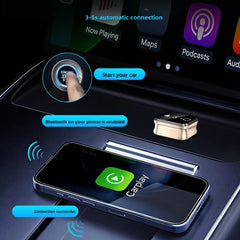 4in1 Smart Wireless CarPlay Adapter USB Auto Connect Plug & Play for iPhone, Android USB Change the car Support screen mirroring