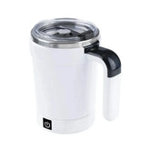 Automatic Stirring Cup Rechargeable Magnetic Mixer Electric Stirring Mugs Stainless Steel Coffee Mug Rotating Magnetic Tumbler