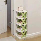 Multi functional plastic multi-layer small shoe cabinet for storing doorstep shoe racks in provincial space