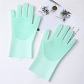 Pet Grooming Cleaning Gloves Dog Cat Bathing Shampoo Glove Scrubber Magic Dishwashing Cleanner Sponge Silicon Hair Removal Glove