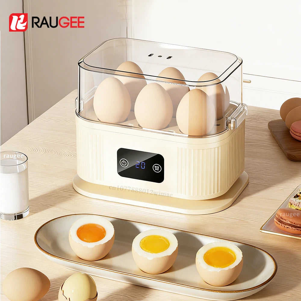Electric Egg Cooker Automatic Egg Boiler Multi-Functional Steamed Egg Boiled Mini Egg Maker For Breakfast Kitchen Egg Cooker