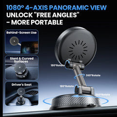 Magnetic Wireless Car Charger Mount Vacuum Suction Cup Phone Holder Stand For iPhone 17 16 15 14 13 12 Pro Max Fast Charging