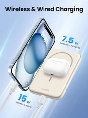 UGREEN PB560 Power Bank 5000mAh Magnetic Power Bank Slim 15W Wireless Portable Charger Battery Pack for iPhone 15 16