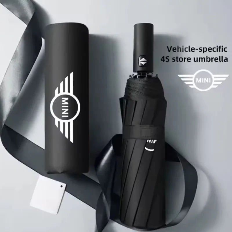 Car Automatic Folding Umbrella Portable Sunshade For MINI Cooper JCW WORKS R55 R56 F55 F56 R57 R58 R59 R60 R50 Accessories
