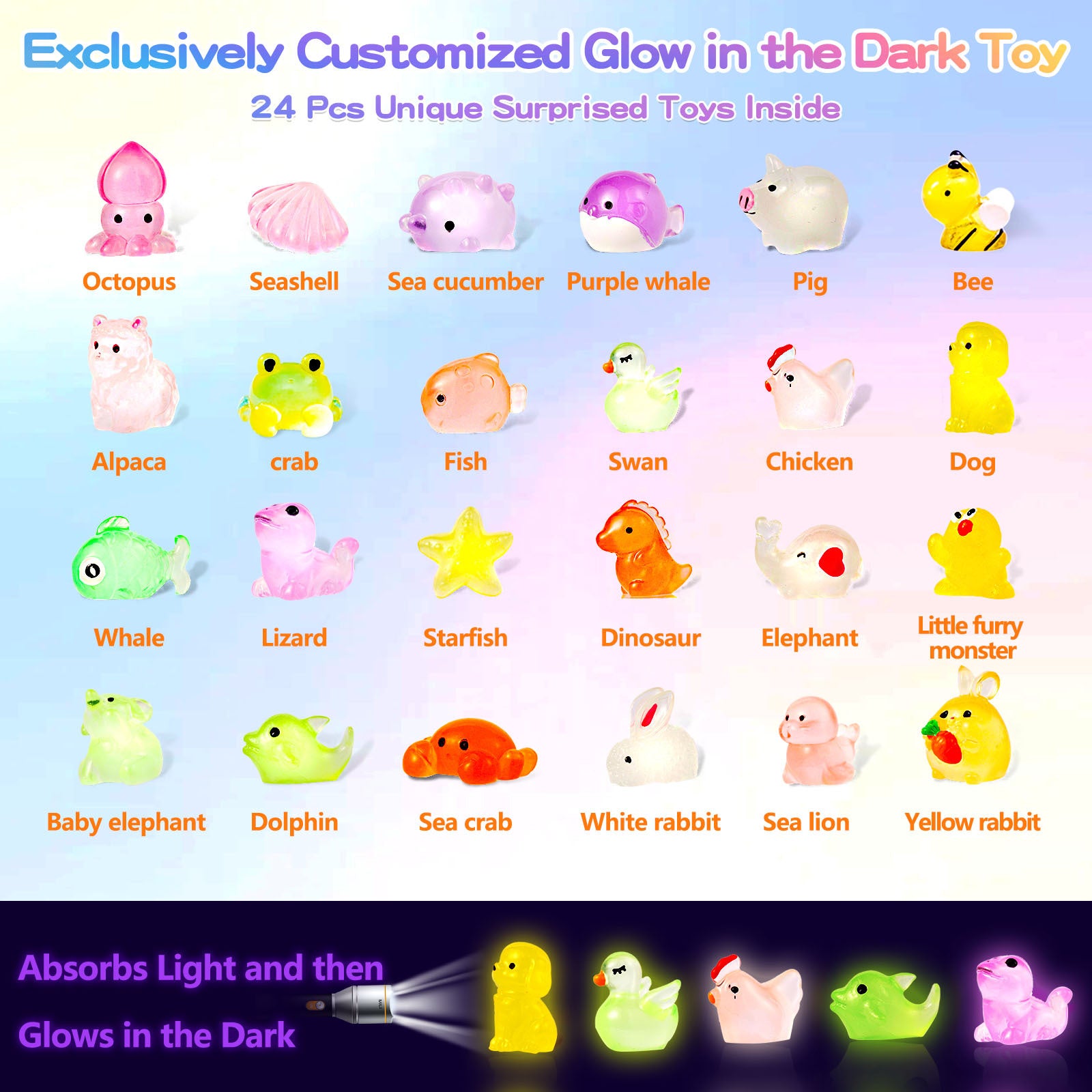 Childrens Bubble Bath Ball with Luminous Toy