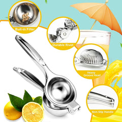 Manual Lemon Squeezer Zinc Alloy Lemon Juicer Squeezer Heavy Duty Lemon Press Squeezer Kitchen Citrus Juicer Hand Press