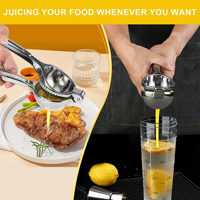 Manual Lemon Squeezer Zinc Alloy Lemon Juicer Squeezer Heavy Duty Lemon Press Squeezer Kitchen Citrus Juicer Hand Press