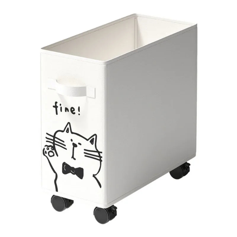 40cm Folding Laundry Basket Large Capacity Storage Box With Roller For Clothes Fitness Equipment Snack Toy Office Organizer Box