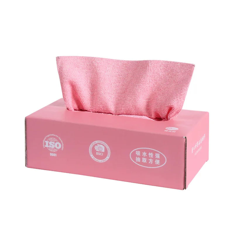 20pcs/box Absorbent Microfiber Kitchen Cleaning Towel Non-stick Dish Cloth Rags Napkins Tableware Home Cleaning Towels