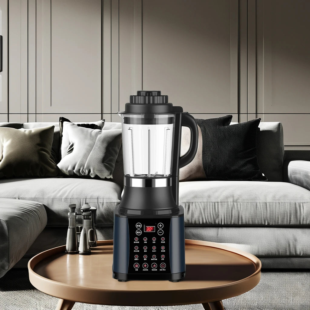 Smart Portable Blender with Touchpad Controls Multifunctional Electric Juicer and Mixer for Kitchen Use Glass Container