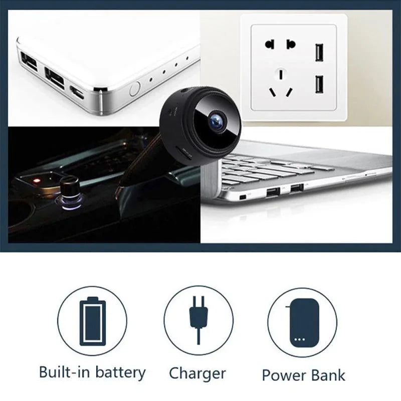 1080P HD Mini WiFi Camera Baby Monitor Indoor Safety Security Surveillance Night Vision Camcorder IP Cam Audio Video Recorder
