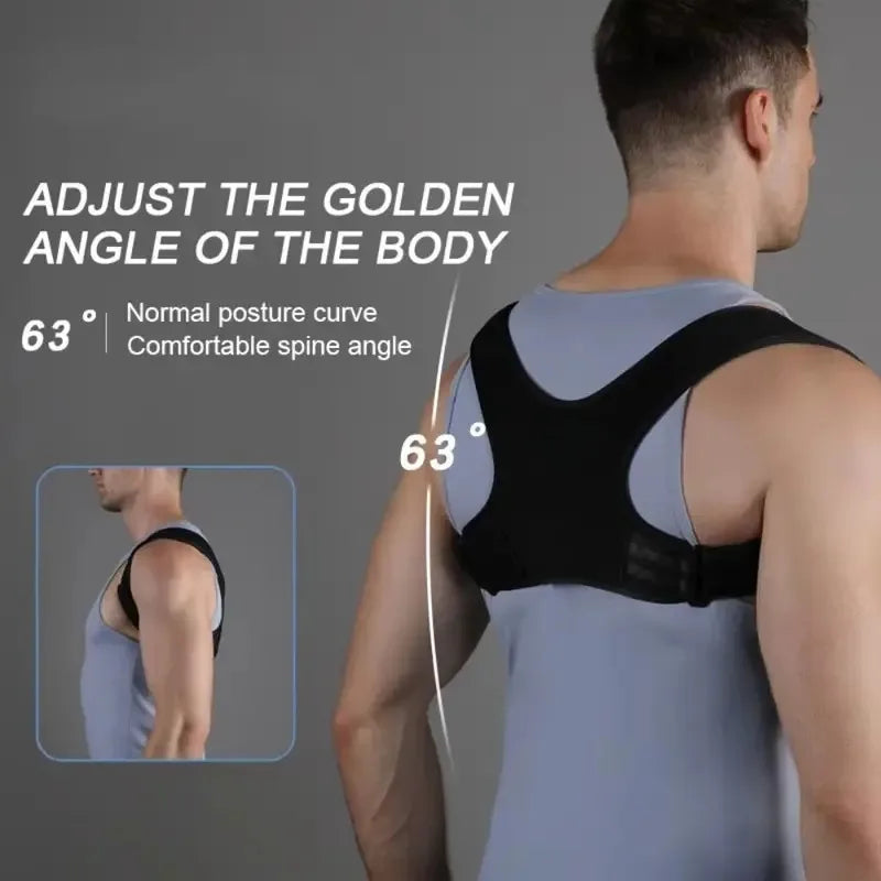Back Posture Corrector Adjustable Neck Brace Training Equipment Home Office Man Woman Postura Shoulder Support Correction Belt
