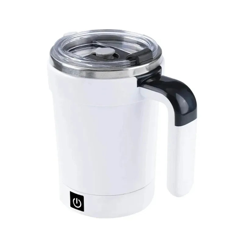 Automatic Stirring Cup Rechargeable Magnetic Mixer Electric Stirring Mugs Stainless Steel Coffee Mug Rotating Magnetic Tumbler