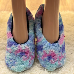 Home House Slipper Women Winter Warm Plush Thick Heart Love None Grip Soft Cute Funny Indoor Female Fluffy Floor Shoe Flat Fuzzy