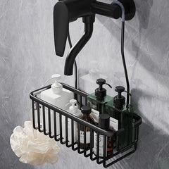 Aerospace aluminium Bathroom Shower Rack Toilet Shower Gel Hanging Basket Storage Rack Shower Room Wall Hanging Corner Shelf