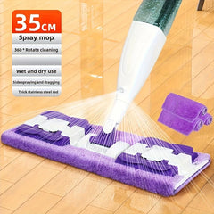 Upgrade Spray Mop Long Handle Adjustable 360° Rotating Microfiber Pads Dry&Wet Dual-use Flat Mop for Home Office Floor Cleaning