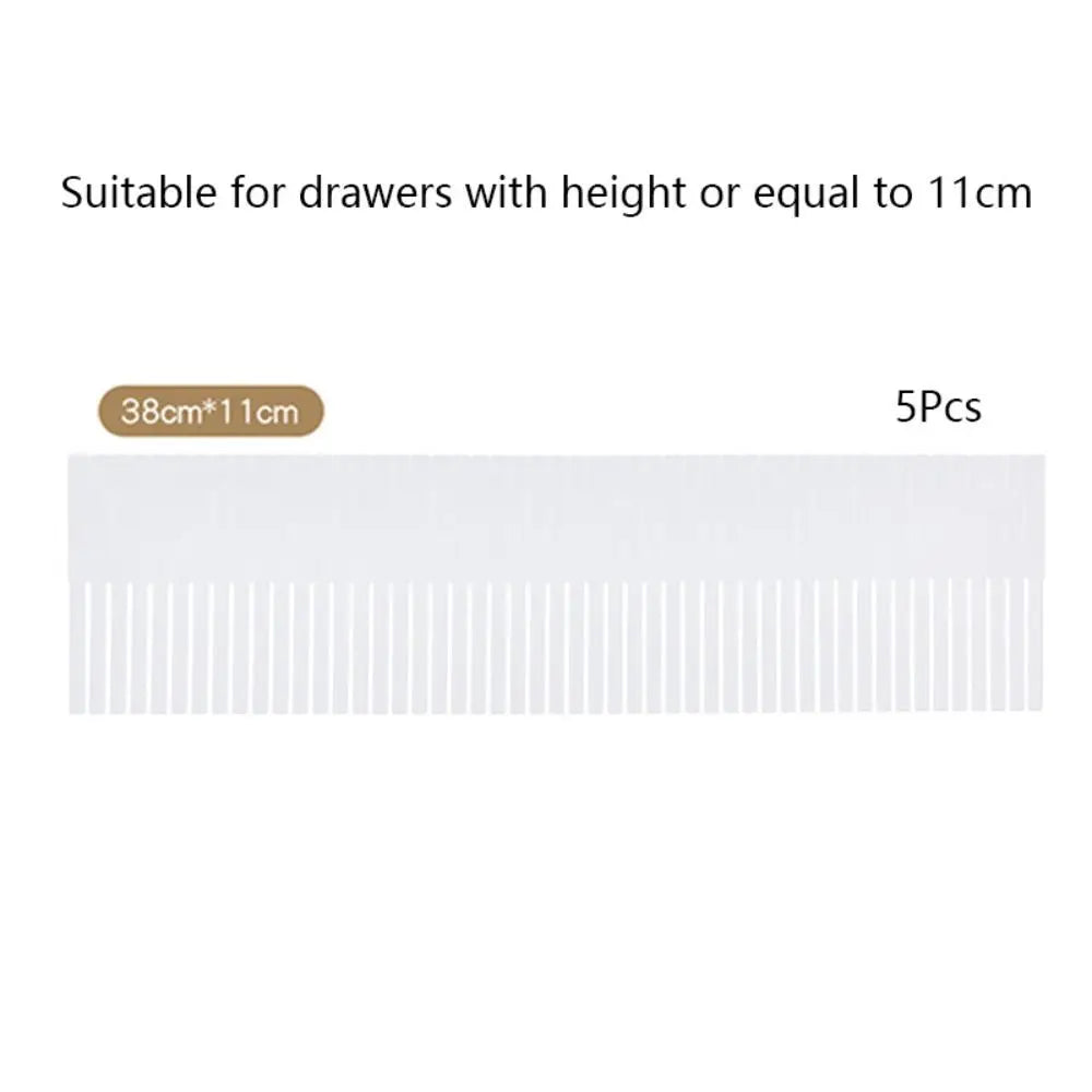 5Pcs Adjustable Drawer Divider DIY Household Combination Partition Board Space-saving Storage Organizer Cabinet Closet Separator