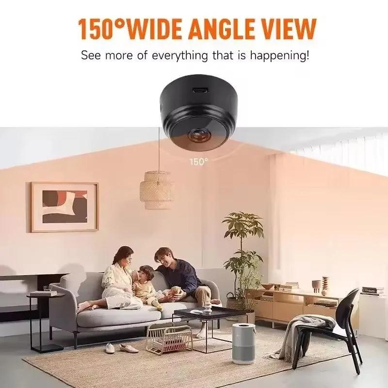 1080P HD Mini WiFi Camera Baby Monitor Indoor Safety Security Surveillance Night Vision Camcorder IP Cam Audio Video Recorder