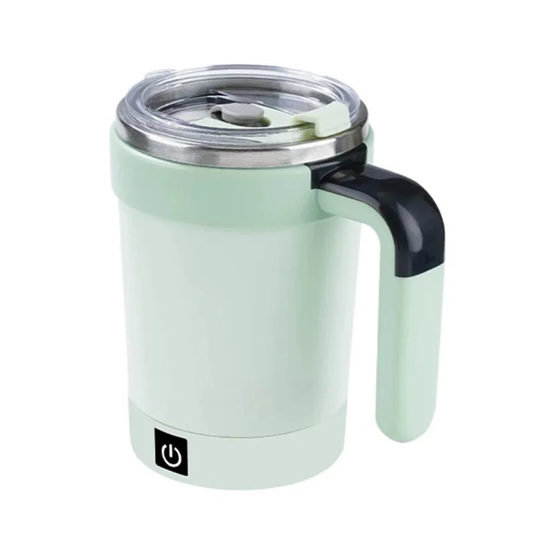 Automatic Stirring Cup Rechargeable Magnetic Mixer Electric Stirring Mugs Stainless Steel Coffee Mug Rotating Magnetic Tumbler