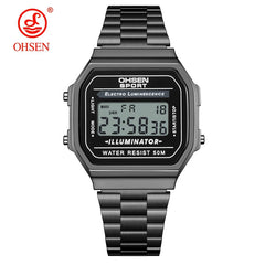 Digital Watches for Women Luxury Gold Ladies Sport Watch reloj mujer Stainless steel Electronic Watch Alarm Clocks Gifts