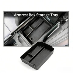 Car Wireless Charging Silicone Pad Armrest Storage Box For Hyundai For Santa For Fe Interior Storage Center Console Organizer