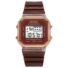 Fashion LED Electronic Watch Brand Student Transparent Candy Multicolor Ladies Sports Waterproof Wirstwatch Clock Gift Relógio