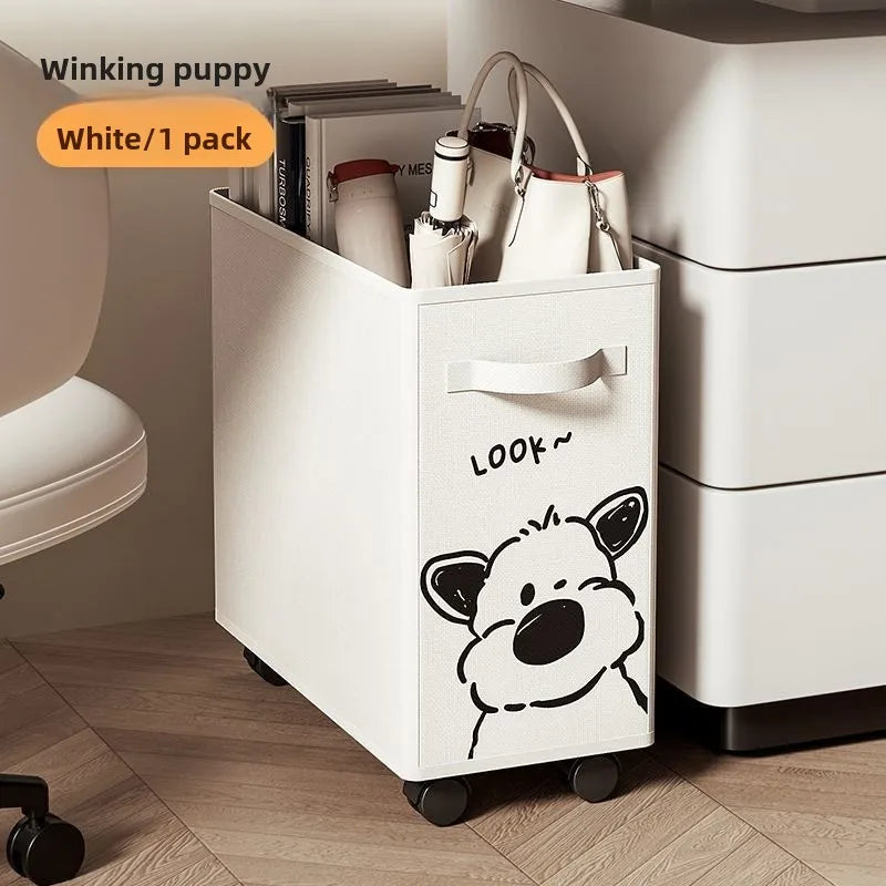 40cm Folding Laundry Basket Large Capacity Storage Box With Roller For Clothes Fitness Equipment Snack Toy Office Organizer Box