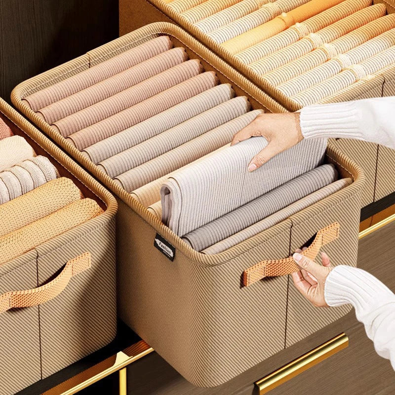 Thicken Wardrobe Clothes Organizer For Pants Sweater Jeans Storage Box Drawers Closet Clothing Divider Organizers