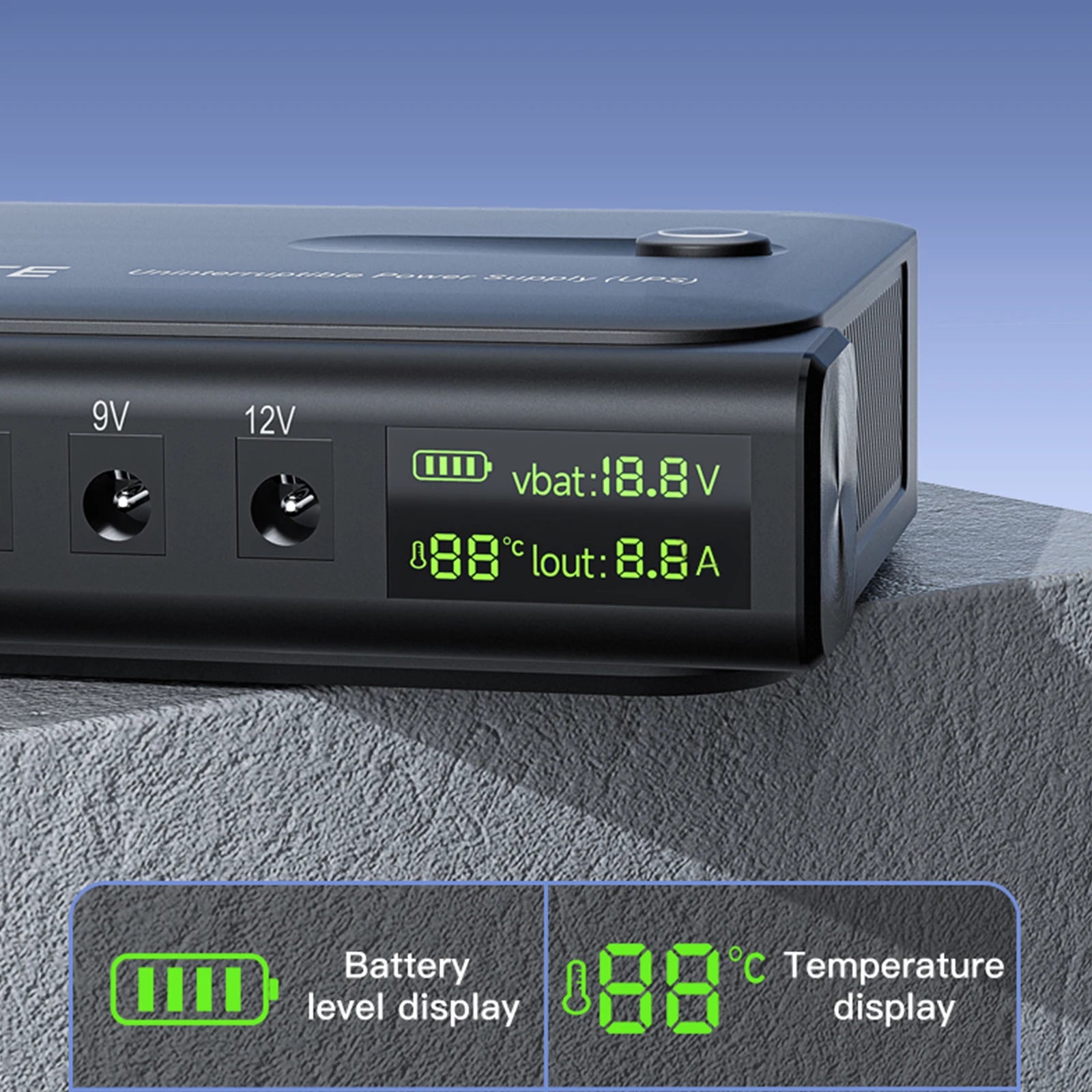 UPS Uninterruptible Power Supports 5V/9V/12V Portable Standby Uninterruptible Power Supply for Router Modem Security Camera