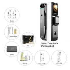 Face Smart Doorbell Lock Fingerprint Keyless Entry Door Lock Front Door Smart Lock with Code - Smart Lock with APP Control