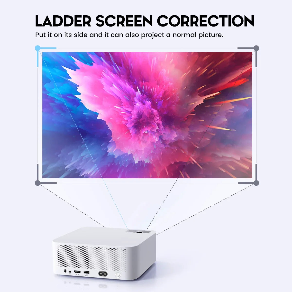 MY350 Projector Native 4K Projector 1080P Android 11 Wifi6 5G LED Video Home Theater Cinema Phone  Portable Mini Proyector Movie