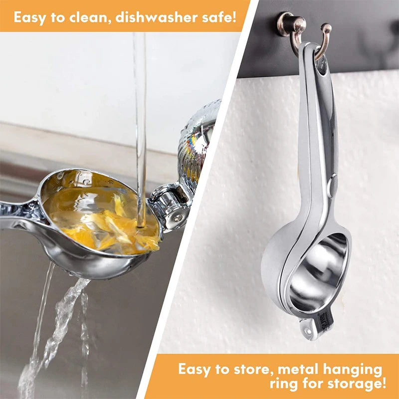 Manual Lemon Squeezer Zinc Alloy Lemon Juicer Squeezer Heavy Duty Lemon Press Squeezer Kitchen Citrus Juicer Hand Press