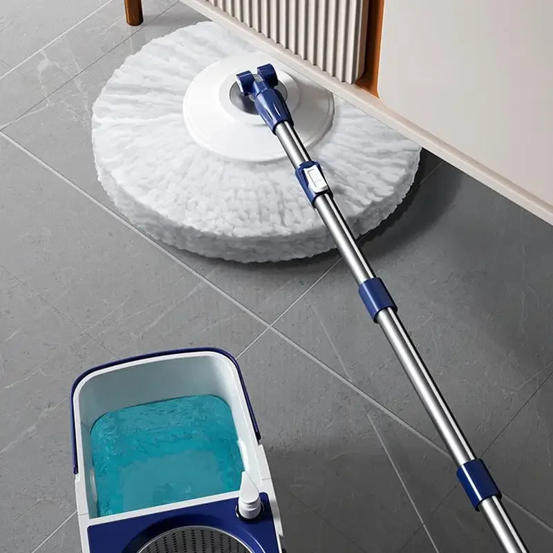 Mop And Bucket Set With Wringer Adjustable Handle Spinner Detachable Mop Bucket Set Wet Dry Floor Cleaning System Labor-Saving