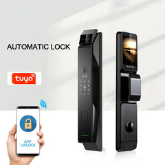 Face Smart Doorbell Lock Fingerprint Keyless Entry Door Lock Front Door Smart Lock with Code - Smart Lock with APP Control