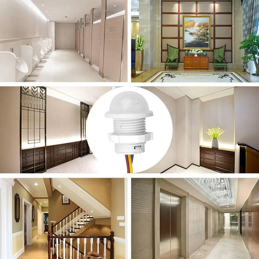 2PCS Smart PIR Sensor Detector Switch 110V 220V Human Body Infrared Motion Sensor Indction Auto On Off Light Switches