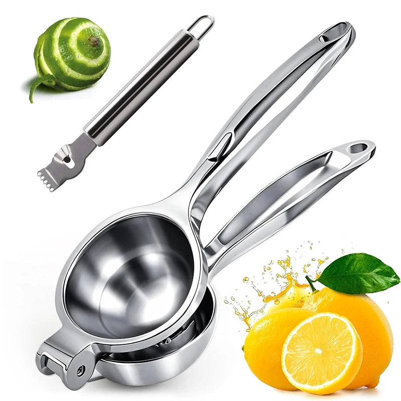 Manual Lemon Squeezer Zinc Alloy Lemon Juicer Squeezer Heavy Duty Lemon Press Squeezer Kitchen Citrus Juicer Hand Press