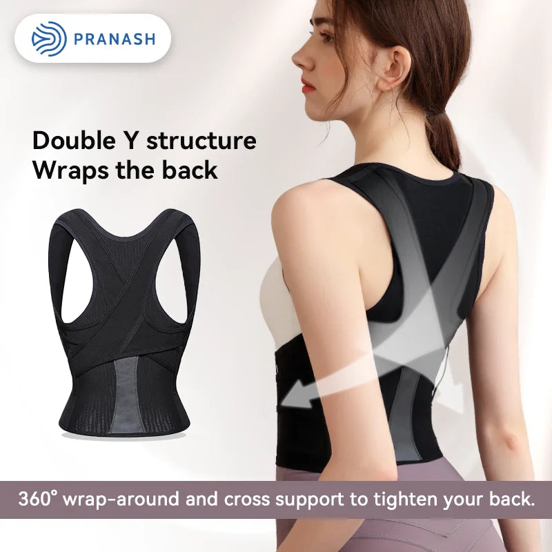 Back Posture Corrector Adjustable Neck Brace Training Equipment Home Office Man Woman Postura Shoulder Support Correction Belt