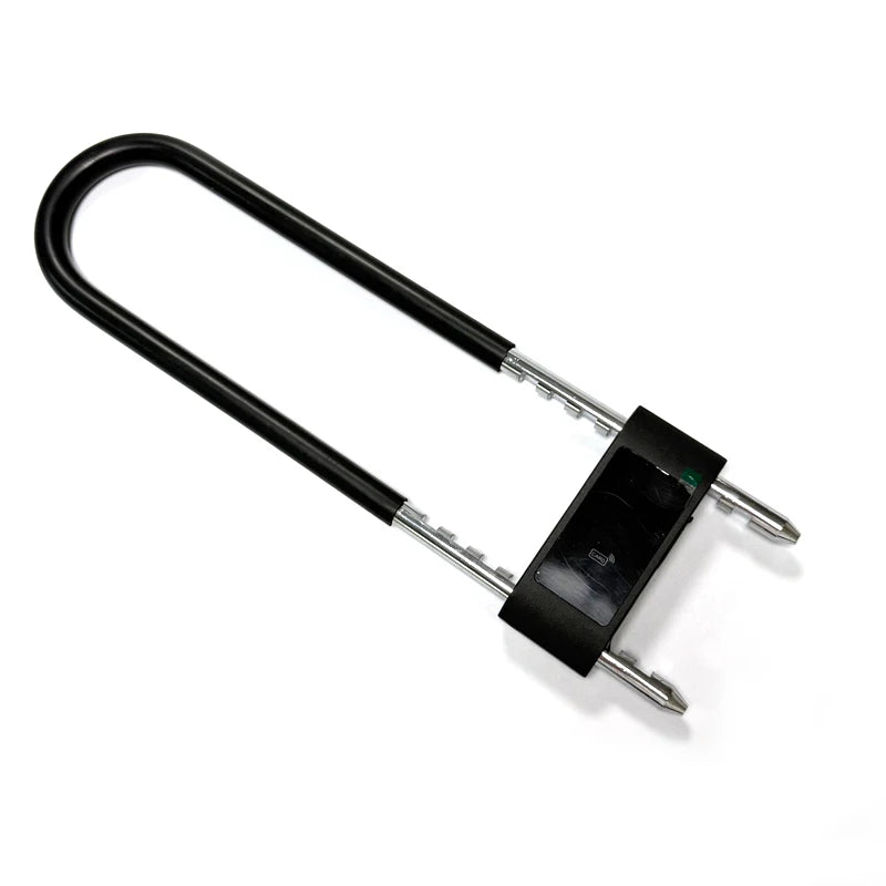 U-shaped fingerprint glass door lock intelligent biometric keyless digital code u-shaped lock