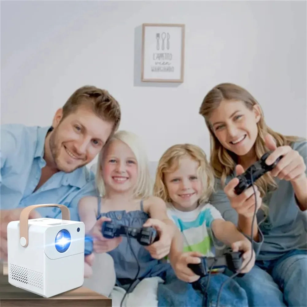 Portable Smart 4K Projector Mini Home Theater Android  Outdoor Wifi Bluetooth LED Video Game Phone Cinema Speaker