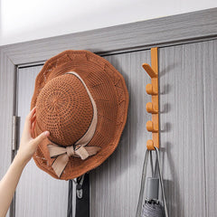Bedroom Door Hanger Clothes Plastic Portable Home Storage Organization Hooks Hanging Rack Over Door Purse Holder For Bags Rails