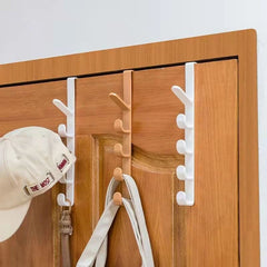 Bedroom Door Hanger Clothes Plastic Portable Home Storage Organization Hooks Hanging Rack Over Door Purse Holder For Bags Rails