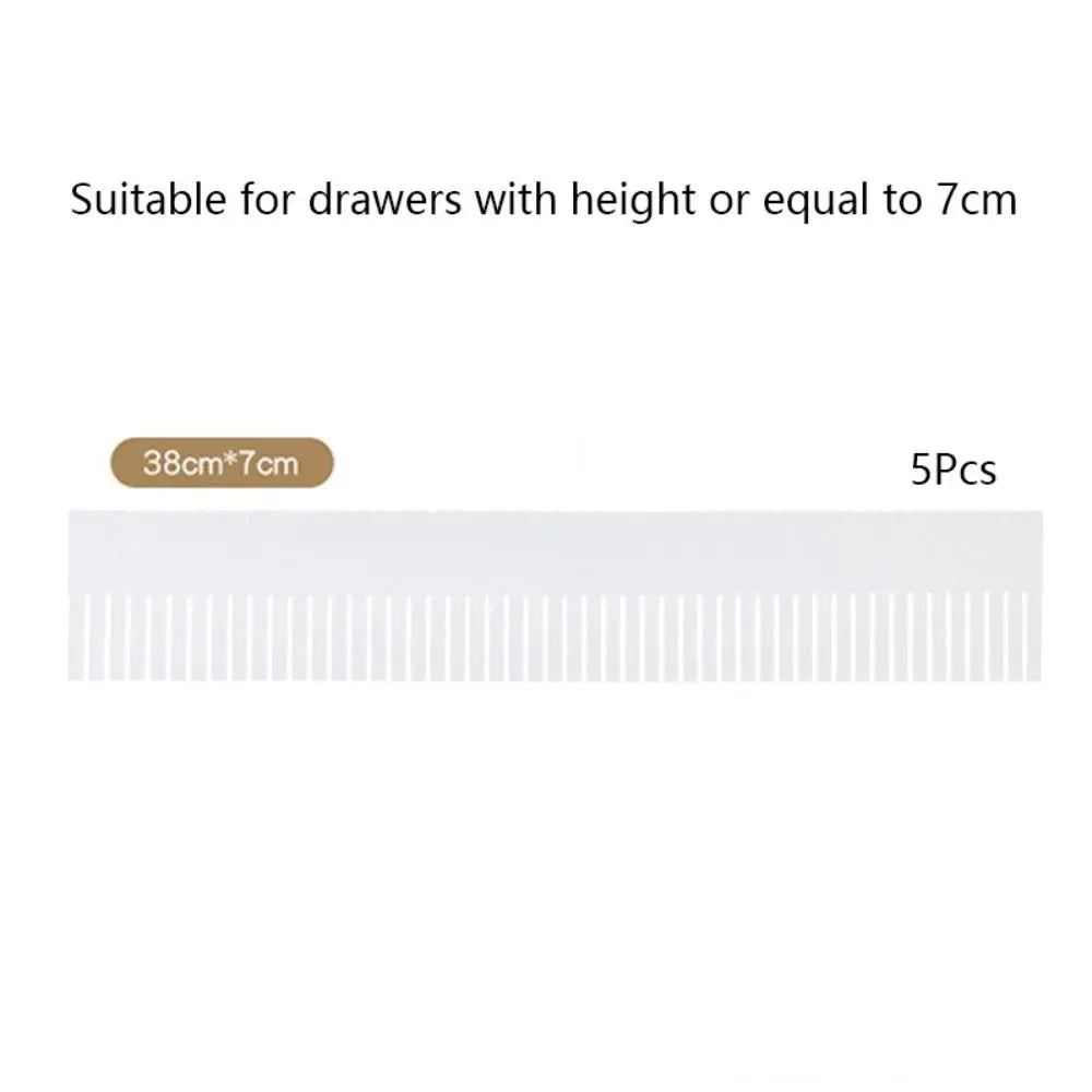 5Pcs Adjustable Drawer Divider DIY Household Combination Partition Board Space-saving Storage Organizer Cabinet Closet Separator