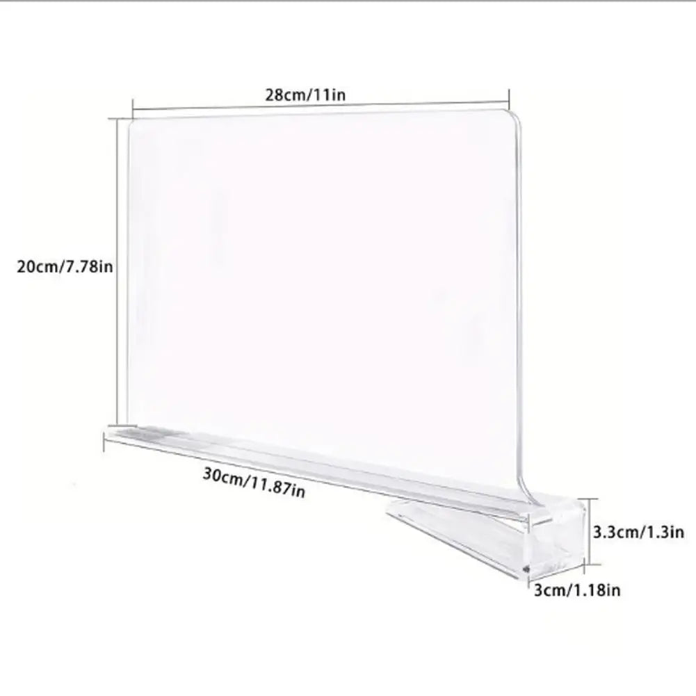 No Drill Shelf Divider Acrylic Clear Closet Organizer Plate Wardrobe Storage Partition Adjustable Drawer Dividers Home Organizer
