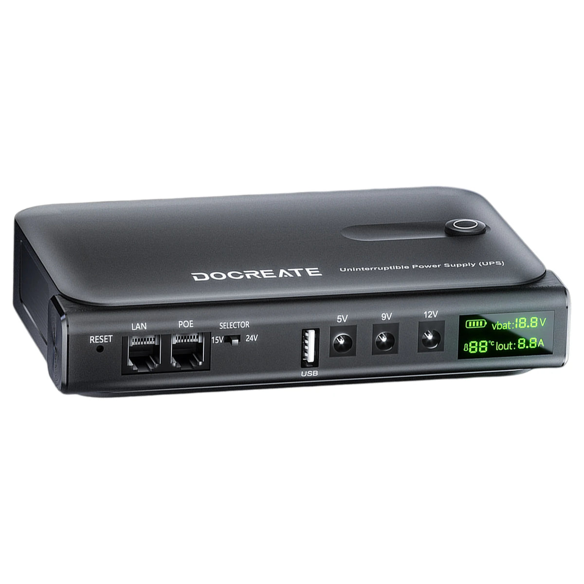UPS Uninterruptible Power Supports 5V/9V/12V Portable Standby Uninterruptible Power Supply for Router Modem Security Camera
