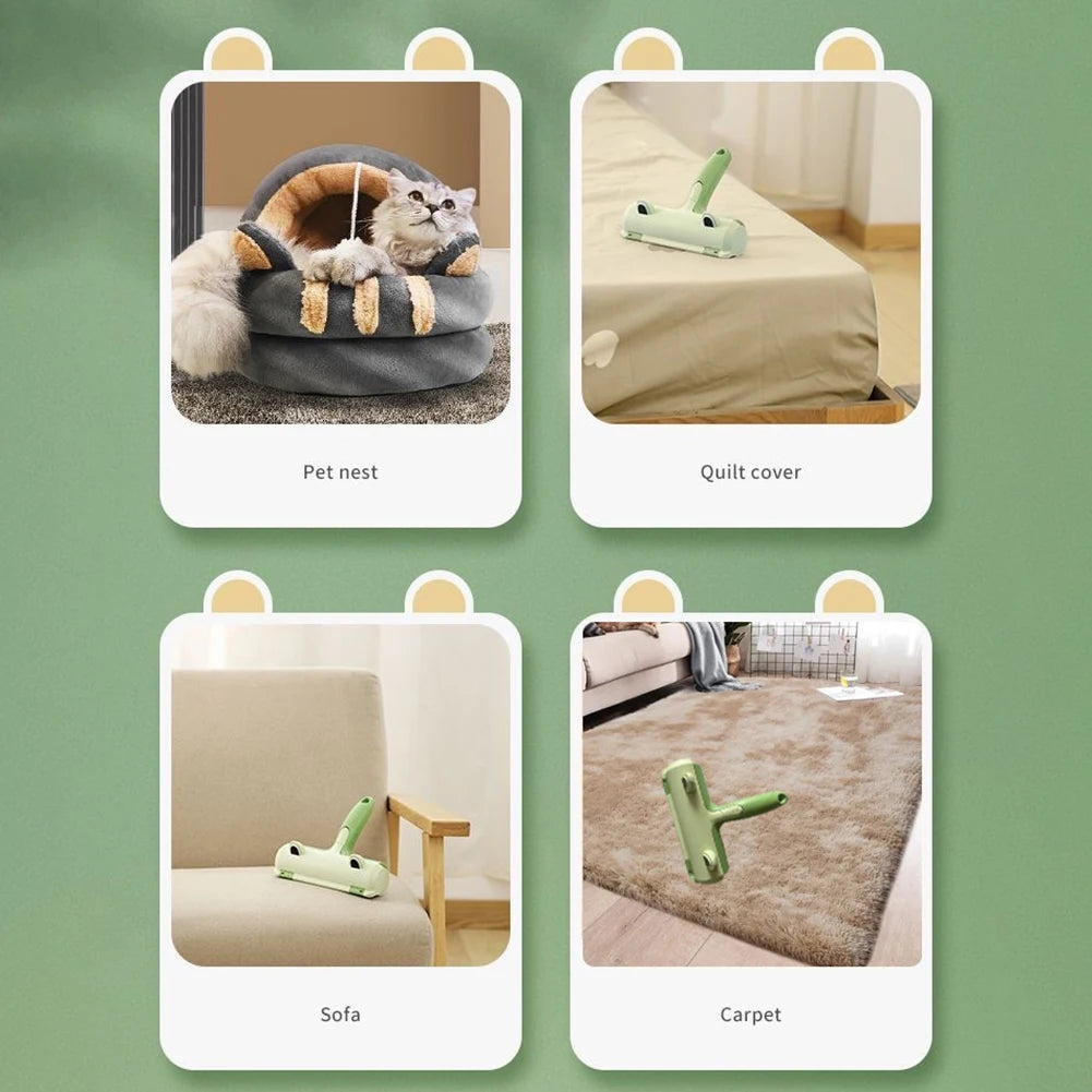 Portable Pet Hair Remover Brush Strong Adhesion Manual Lint Remove For Sweaters Sofa Clothes Pet Dog Cat Scrapers Cleaning Tools